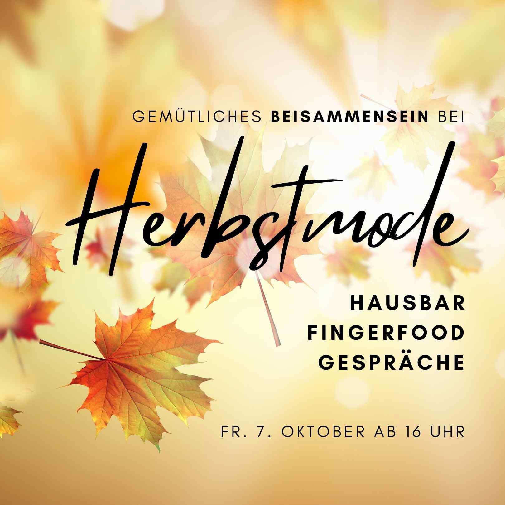 Gemütliches Beisammensein zu Herbstmode -  Hausbaar - Fingerfood  | Fr. 7. Oktober 22 bei Ulli S. | Mode - Schuhe - Accessoires in Bad Säckingenn